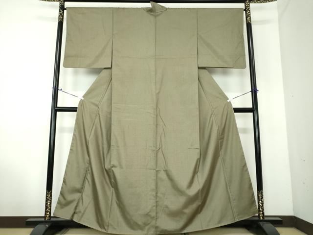 平和屋着物●上質な紬　色無地　海松色　正絹　逸品　未使用　DAAV6664ps 平和屋着物○上質な紬 色無地 海松色 正絹 逸品 未使用 DAAV6664ps