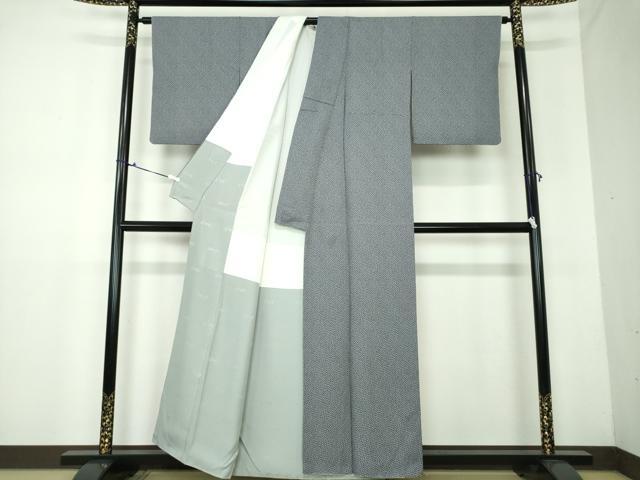 平和屋着物○染色作家 斉藤三才 小紋 小花文 正絹 逸品 DAAV6684ps