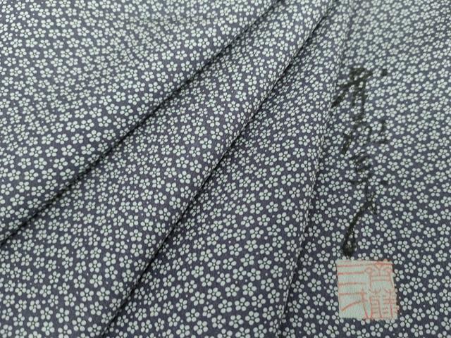 作家小紋★着物 平和屋着物○染色作家 斉藤三才 小紋 小花文 正絹 逸品 DAAV6684ps