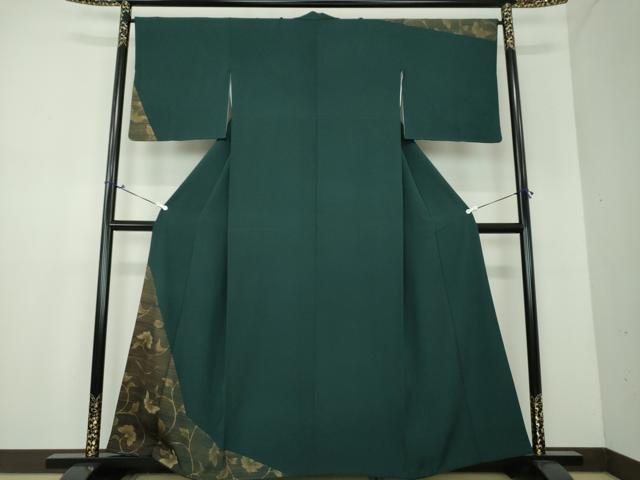 平和屋着物●中国三大刺繍　相良刺繍　訪問着　花唐草文　金彩　正絹　逸品　DAAV6692ps