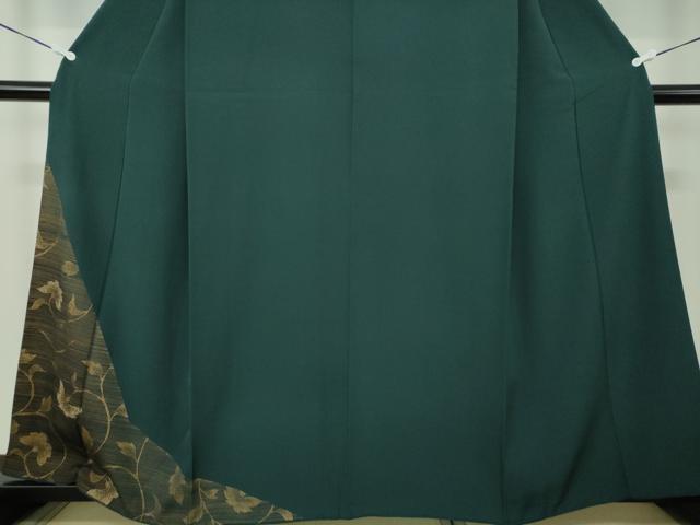 平和屋着物○中国三大刺繍 相良刺繍 訪問着 花唐草文 金彩 正絹 逸品