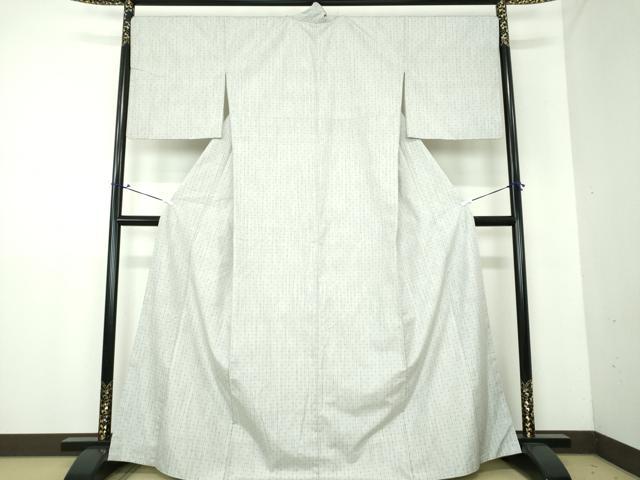 平和屋着物●三代目市三郎　雅生紬會　大原紬　格子　証紙付き　正絹　逸品　DAAV6713ps 平和屋着物○三代目市三郎 雅生紬會 大原紬 格子 証紙付き 正絹