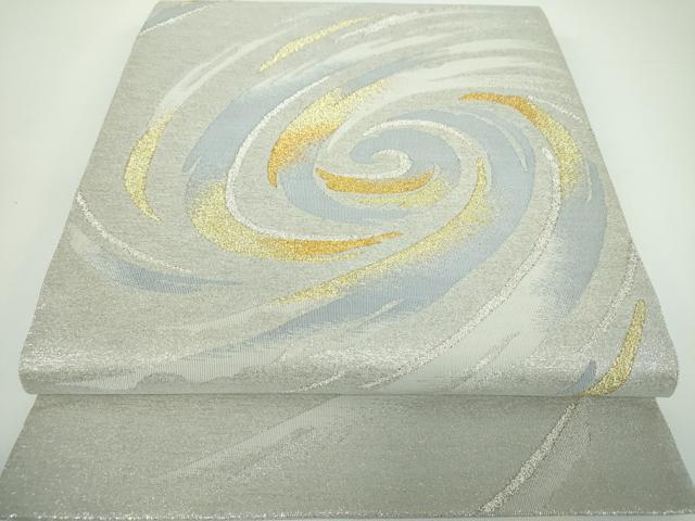 平和屋着物●綴れ　太鼓柄袋帯　渦巻　金銀糸　正絹　逸品　DAAV6769ps