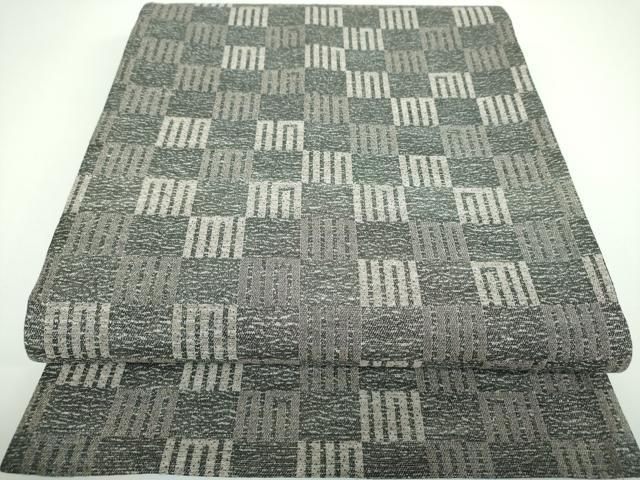 平和屋着物●両面　全通柄袋帯　源氏香　金糸　正絹　逸品　DAAV6804ps