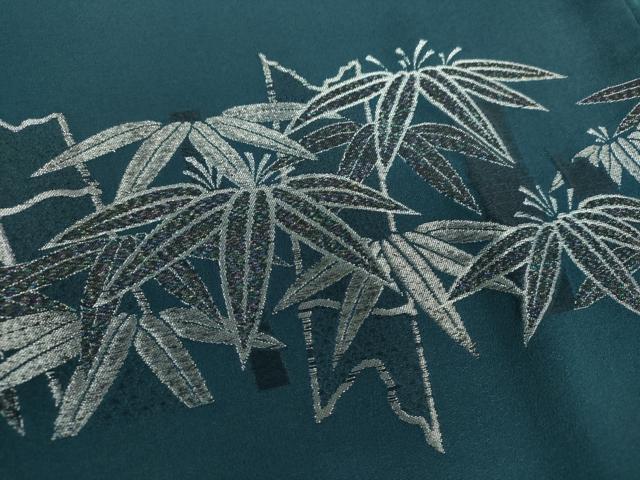 平和屋着物○男性 色紋付 羽織セット 長羽織 着物・御召御納戸色 羽織