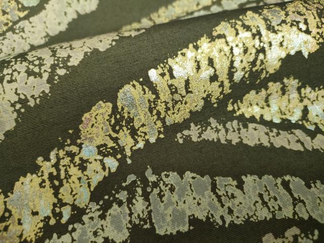 平和屋着物●全通柄袋帯　紬地　抽象文様　金彩　正絹　逸品　未使用　DAAV6875ps 平和屋着物○全通柄袋帯 紬地 抽象文様 金彩 正絹 逸品 未