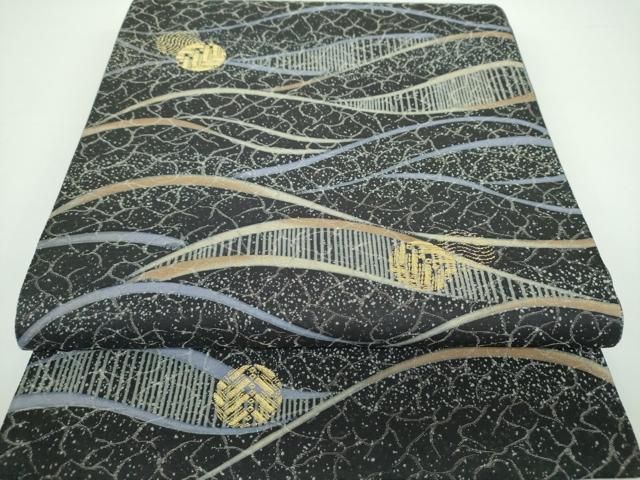 正絹　2WAY袋帯　ますいわ屋【花紋　霞模様】No2860 正絹 2WAY袋帯 ますいわ屋【花紋 霞模様】No2860 ヴィンテ