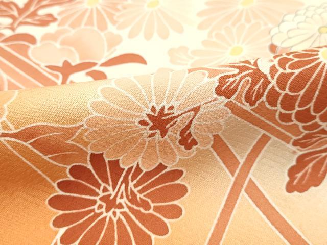 平和屋着物○訪問着 籬草花文 暈し染め 金彩 正絹 逸品 CAAX0848vf