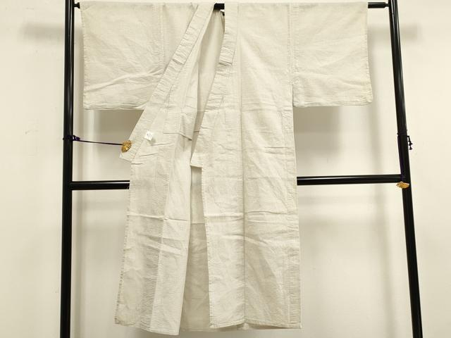 平和屋着物∴夏物　男性　阿波しじら織　浴衣　薄卵色　浴衣　綿　逸品　DAAV7295cd_2