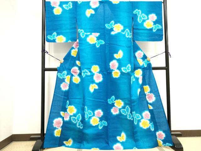 平和屋着物∴夏物　世界的ファッションデザイナー　山本寛斎　kansaiブランド　浴衣　花蝶文　逸品　未使用　DAAV7305cd