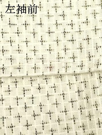 平和屋着物∴夏物　男性　浴衣　綿紅梅　十字文　綿　逸品　未使用　DAAV7318cd_5