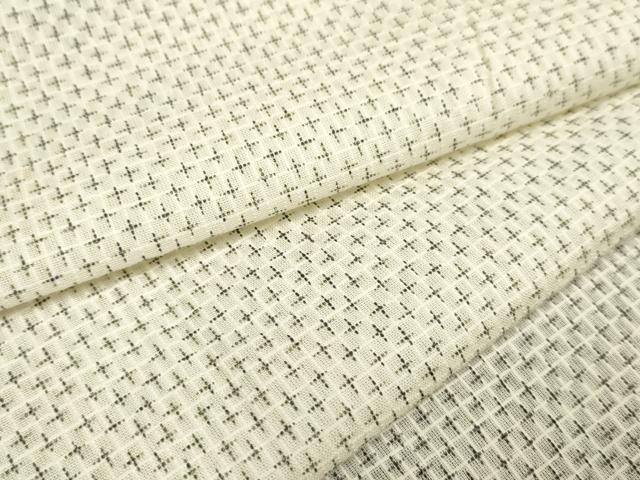 平和屋着物∴夏物　男性　浴衣　綿紅梅　十字文　綿　逸品　未使用　DAAV7318cd_3