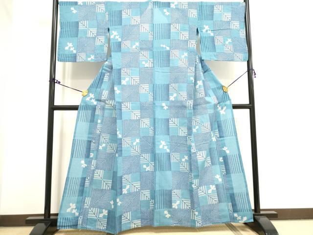 平和屋着物∴夏物　浴衣　綿紅梅　金魚　綿　逸品　DAAV7319cd