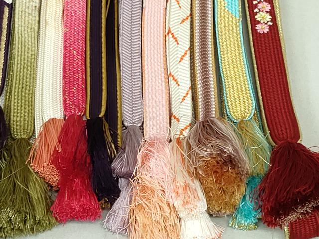 平和屋着物○和装小物 帯締め20本 高麗組 冠組 金糸 逸品 DAAT0781by