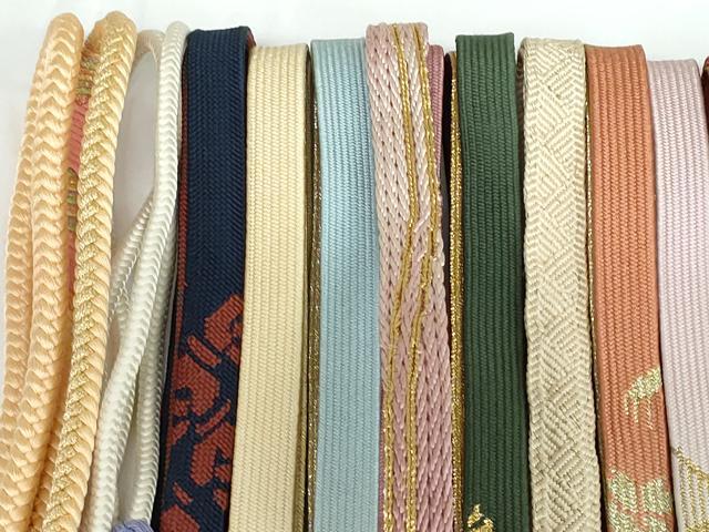 平和屋着物○和装小物 帯締め20本 高麗組 笹浪組 あわじ玉