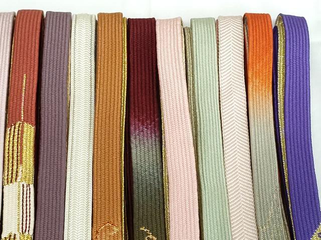 平和屋着物○和装小物 帯締め20本 高麗組 笹浪組 金銀糸