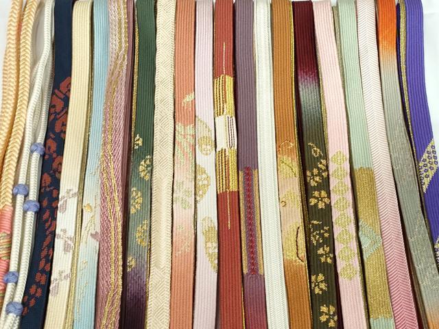 平和屋着物○和装小物 帯締め20本 高麗組 笹浪組 あわじ玉