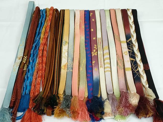 平和屋着物●和装小物　帯締め20本　高麗組　冠組　金銀糸　逸品　DAAV8027by