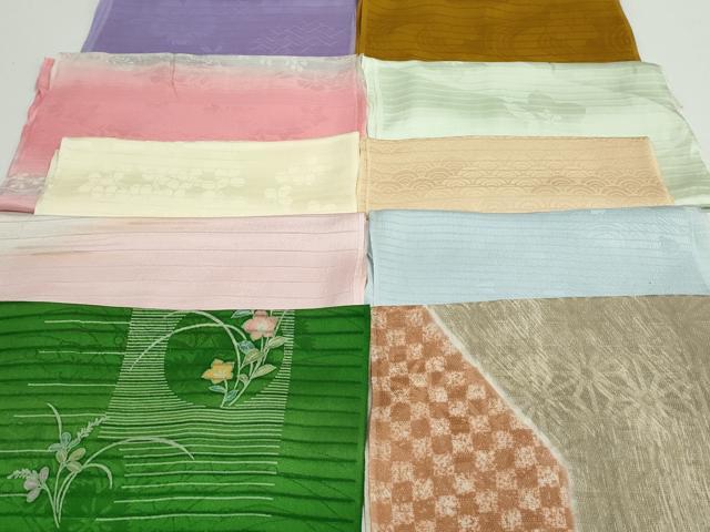 平和屋着物＊夏物　和装小物　帯揚げ10枚　正絹　逸品　DAAV8119by