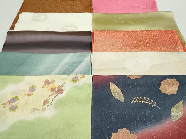 平和屋着物★和装小物　帯揚げ10枚　正絹　逸品　DAAV8139by