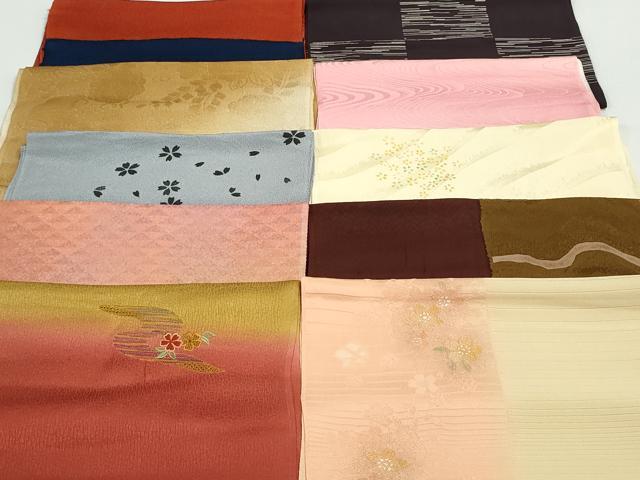 平和屋着物★和装小物　帯揚げ10枚　正絹　逸品　DAAV8141by