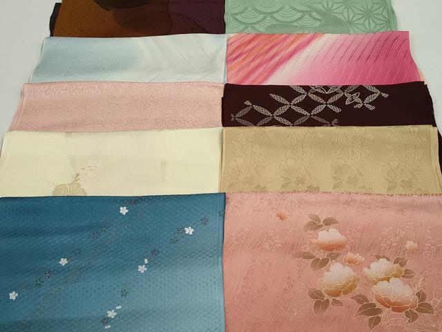 平和屋着物★和装小物　帯揚げ10枚　正絹　逸品　DAAV8143by