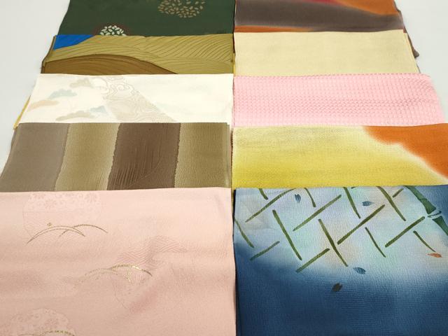 平和屋着物★和装小物　帯揚げ10枚　正絹　逸品　DAAV8144by