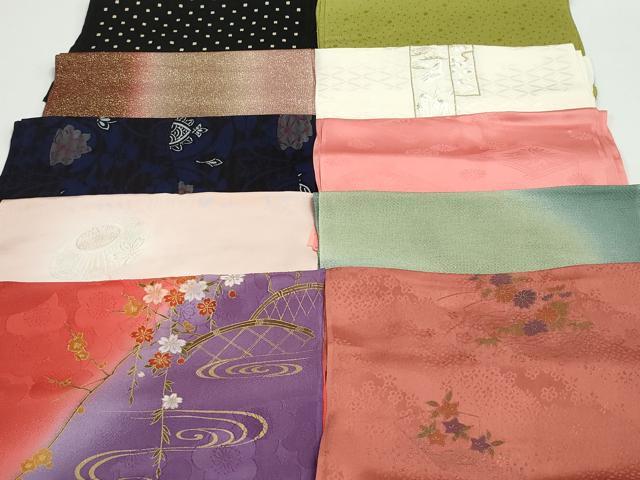 平和屋着物★和装小物　帯揚げ10枚　正絹　逸品　DAAV8146by