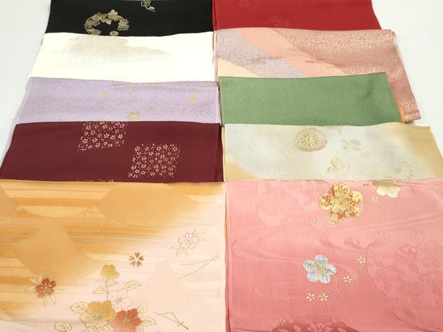 平和屋着物★和装小物　帯揚げ10枚　正絹　逸品　DAAV8149by