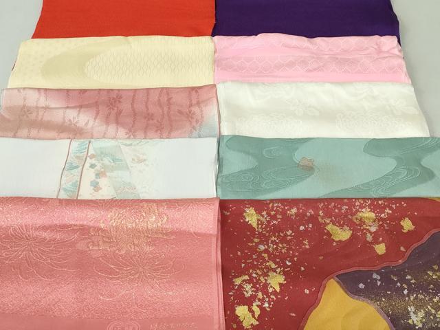 平和屋着物★和装小物　帯揚げ10枚　正絹　逸品　DAAV8165by