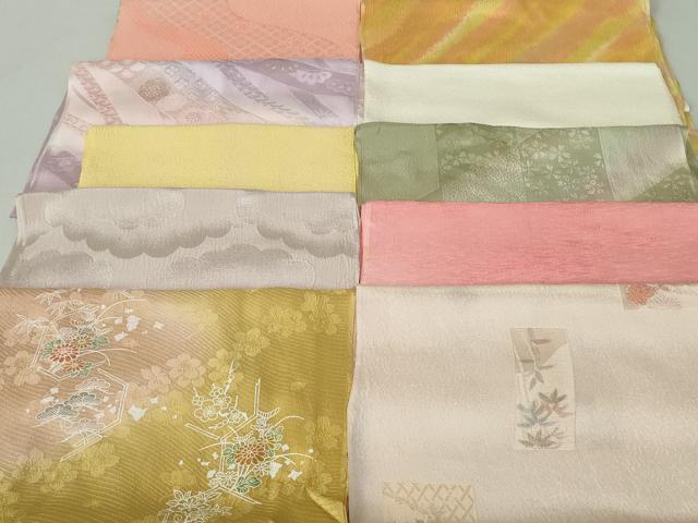 平和屋着物★和装小物　帯揚げ10枚　正絹　逸品　DAAV8168by