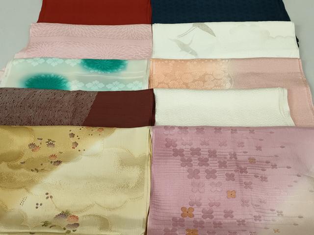 平和屋着物★和装小物　帯揚げ10枚　正絹　逸品　DAAV8175by
