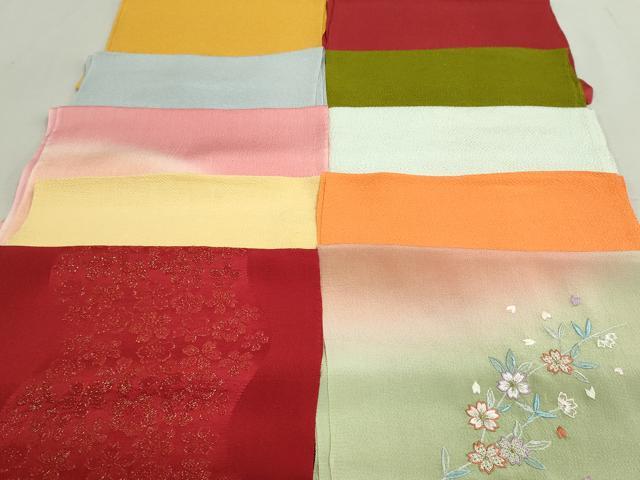 平和屋着物★和装小物　帯揚げ10枚セット　正絹　逸品　DAAV8194by