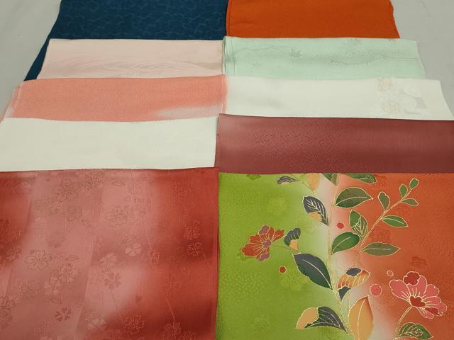 平和屋着物★和装小物　帯揚げ10枚セット　正絹　逸品　DAAV8220by