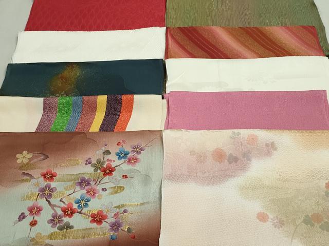 平和屋着物★和装小物　帯揚げ10枚セット　正絹　逸品　DAAV8231by