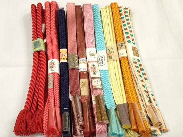 平和屋着物●和装小物 帯締め10本セット 手組紐 組紐 高麗組 冠組 草木染 そごう・伊勢丹扱い 全て正絹 逸品 未使用 DAAV8520zzz