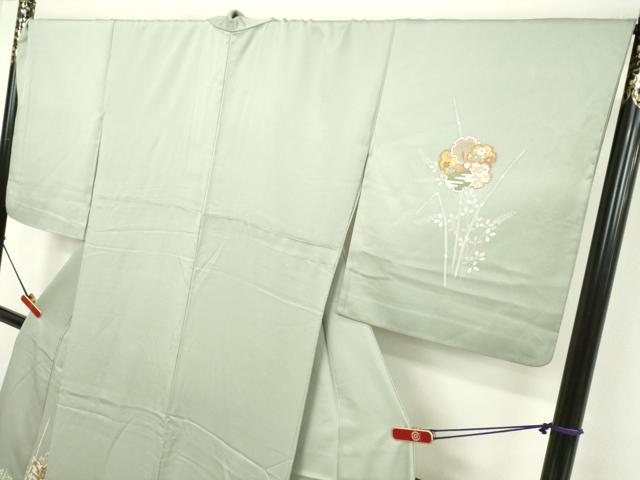 平和屋着物○訪問着 雪輪重ね花文 金彩 ロング丈 正絹 逸品 DAAV8564tw