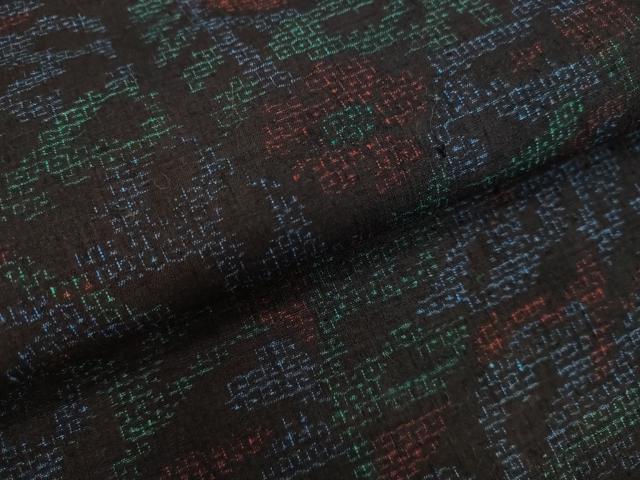 平和屋本店□極上 本塩沢 やまだ織 200色 桑原タツノ作 鈴乃屋扱い