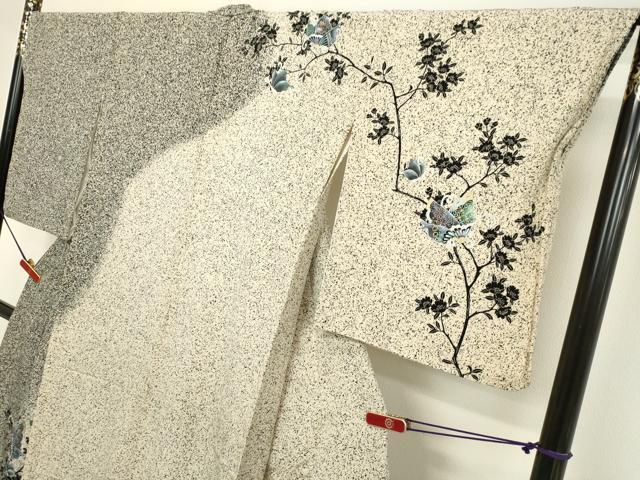 平和屋着物○訪問着 舞蝶枝花文 金銀彩 正絹 逸品 DAAV8587tw