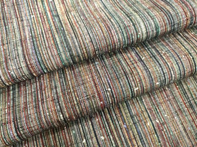 平和屋着物●上質な紬　間道　正絹　逸品　未使用　DAAV8611tw