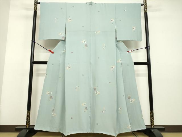 平和屋着物○上質な小紋 枝花文 金彩 ロング丈 正絹 逸品 DAAV8820tw