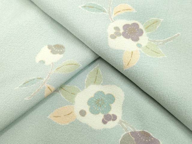 平和屋着物●上質な小紋　枝花文　金彩　正絹　逸品　DAAV8621tw