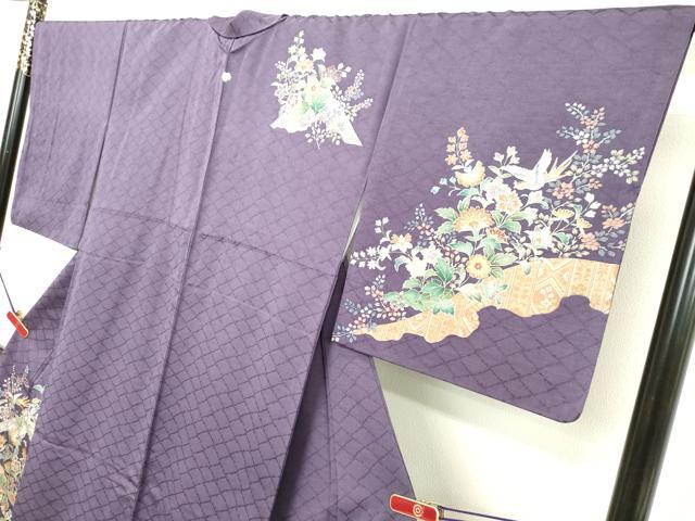 平和屋着物○訪問着 鳳凰更紗花文 金彩 正絹 逸品 DAAV8634tw