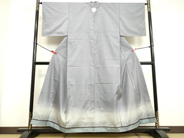 平和屋着物●本場染大島紬　色留袖　洋花文　正絹　逸品　未使用　DAAV8643tw