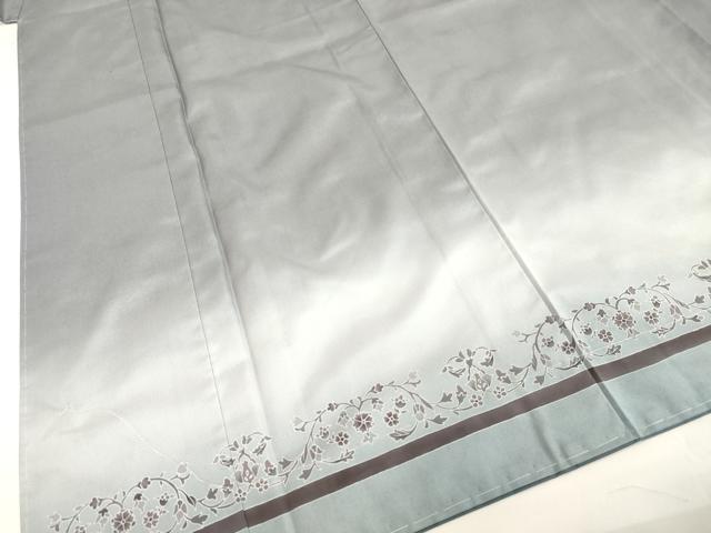 平和屋着物○本場染大島紬 色留袖 洋花文 正絹 逸品 未使用