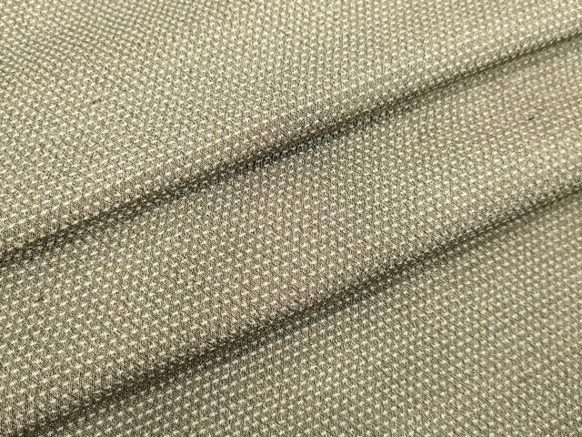 平和屋着物●男性　本塩沢　蚊絣　正絹　逸品　DAAV8707tw