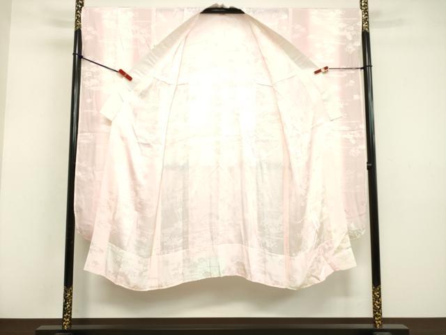 平和屋着物○振袖用長襦袢 無双仕立て 霞花蝶文 暈し染め