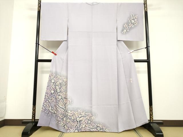 平和屋着物●越後十日町の一流染匠　桐屋・翠山工房　訪問着　絞り　辻が花　暈し染め　鬼しぼ縮緬　正絹　逸品　DAAV8769tw