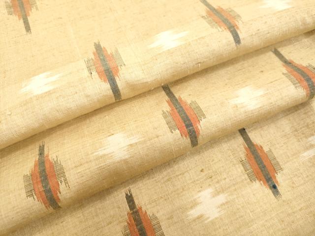 平和屋着物●上質な紬　抽象文様　正絹　逸品　DAAV8803tw