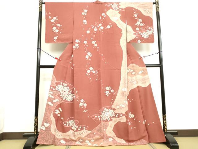 平和屋着物●訪問着　絞り　辻が花　鬼しぼ縮緬　正絹　逸品　未使用　DAAV8815tw